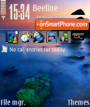 Tranquillity tema screenshot