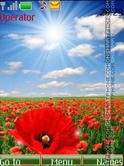 Скриншот темы Poppies anim