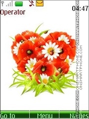 Poppies and camomiles anim tema screenshot