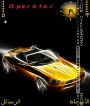 Glowing Car tema screenshot