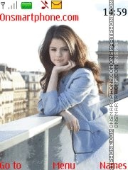 Capture d'écran Selena Gomez thème