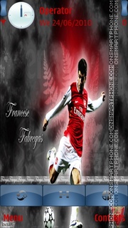 Cesc Fabregas Arsenal theme screenshot