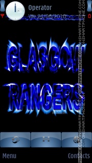 Glasgow Rangers Neon theme screenshot
