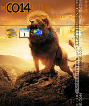 Lion Sunset tema screenshot