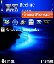 Blue Water 240 yI tema screenshot