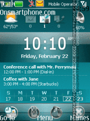 Animated calendar clock tema screenshot