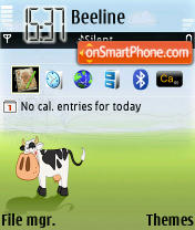 Cow theme screenshot