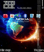 Скриншот темы Nokia Earth