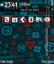 White red Mix tema screenshot