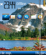 Autumn M theme screenshot