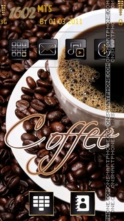 Capture d'écran Coffee thème