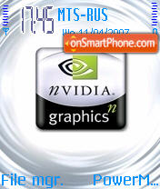 Capture d'écran Nvidia thème