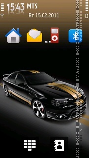 Black Car 08 theme screenshot