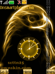 Capture d'écran Eagle clock animated thème