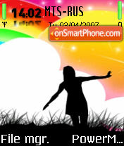 Rainbow Dancing Theme-Screenshot