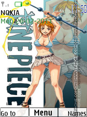 Capture d'écran One Piece Nami thème