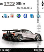 Pagani Zonda 01 tema screenshot