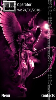 Pink Angel tema screenshot