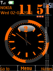 Dual Clock tema screenshot