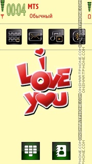 I Love You 35 tema screenshot