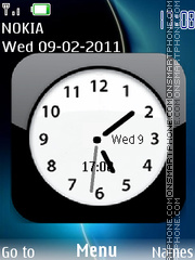 SWF Clock 01 es el tema de pantalla