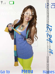 Miley Cyrus 22 theme screenshot