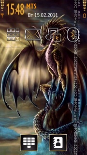 Capture d'écran Colorful Dragon thème