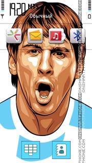 Messi Sketch es el tema de pantalla