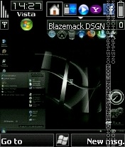 Black vista v4 9 es el tema de pantalla