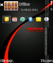 Скриншот темы Nokia red 04