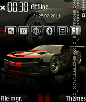 Camaro New Black tema screenshot