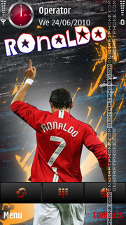 Ronaldo mu 7 by di_stef theme screenshot