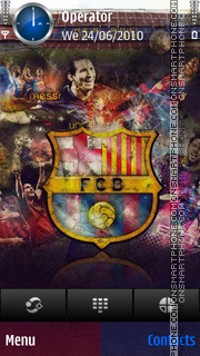 Capture d'écran FC barcelona by di_stef thème