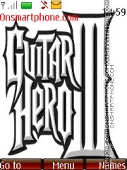 Guitar Hero III es el tema de pantalla