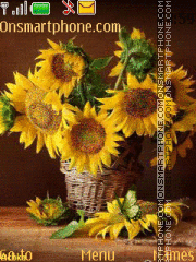 Sunflowers Bouquet es el tema de pantalla