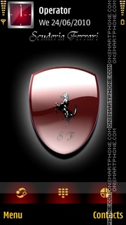 Скриншот темы Ferrari Badge