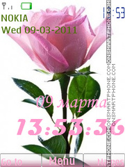 Pink Rose tema screenshot