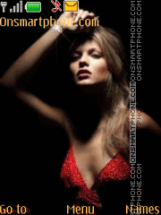 Girl in red dress Theme-Screenshot