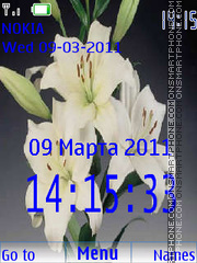 Lilies Bouquet theme screenshot