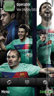 Capture d'écran Barca team by di_stef thème