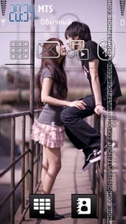 Cute Couple 05 tema screenshot