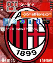 ACM Milan tema screenshot