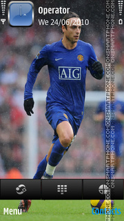 Скриншот темы D berbatov blue kit by di_stef