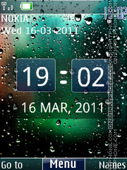 3d Rainy Digital tema screenshot