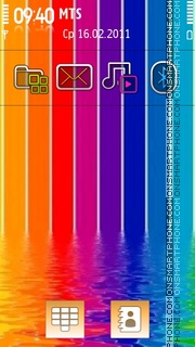 Rainbow Colours theme screenshot
