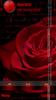 Red Rose tema screenshot