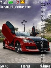 Скриншот темы Red Fast Audi