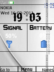 Signal and Battery es el tema de pantalla