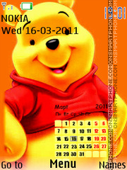 Скриншот темы Pooh Calendar