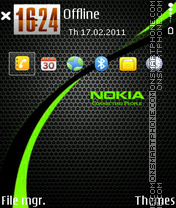 Capture d'écran Nokia Green 03 thème